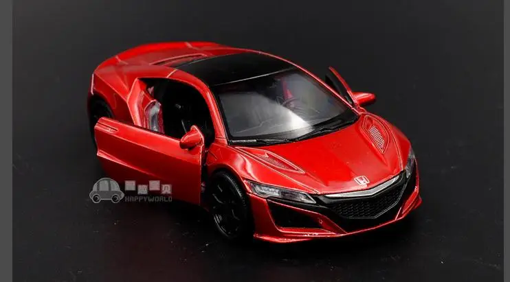 Высокая симуляция Honda NSX supercars, модели автомобилей из 1:36 сплава, металлические diecasts, 2 открытые двери, игрушечные транспортные средства