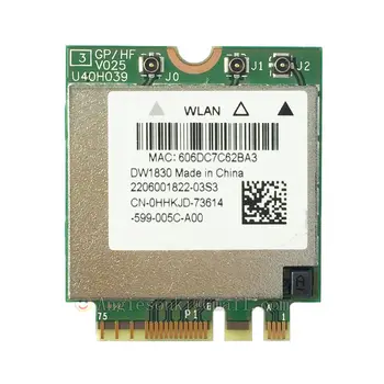 

2.4/5GHz 1300Mpbs Wireless 1830 DW1830 A/B/G/N/AC WLAN+bluetooth BT4.1 NGFF Card BCM943602BAED GKCG2 For Dell XPS 15 9550
