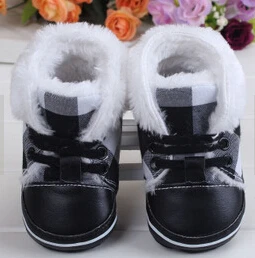 Новая хлопковая противоскользящая теплая детская обувь зимняя хлопковая обувь для малышей и девочек - Цвет: figure