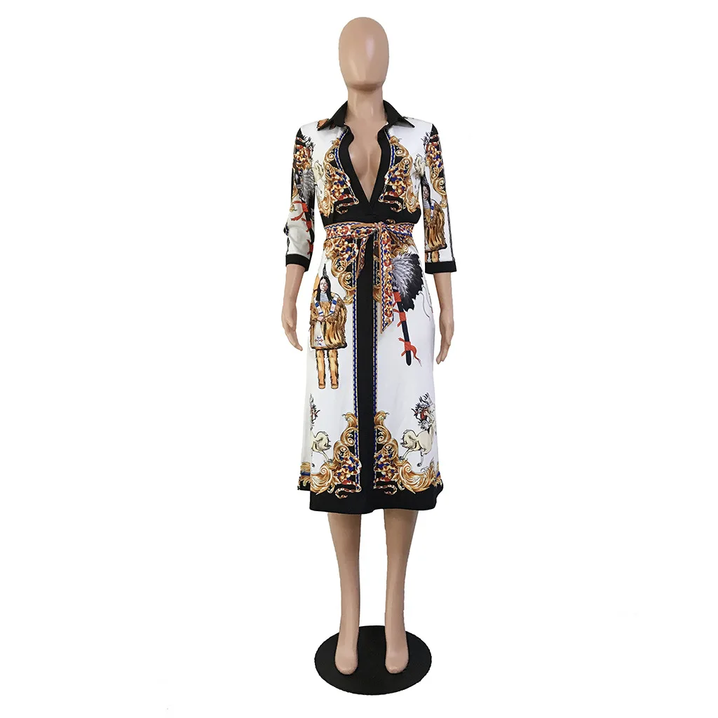 New Style African Women Clothing: Dashiki Fashion Print Cloth Dress - African Dresses For Women Robe Africaine image 5