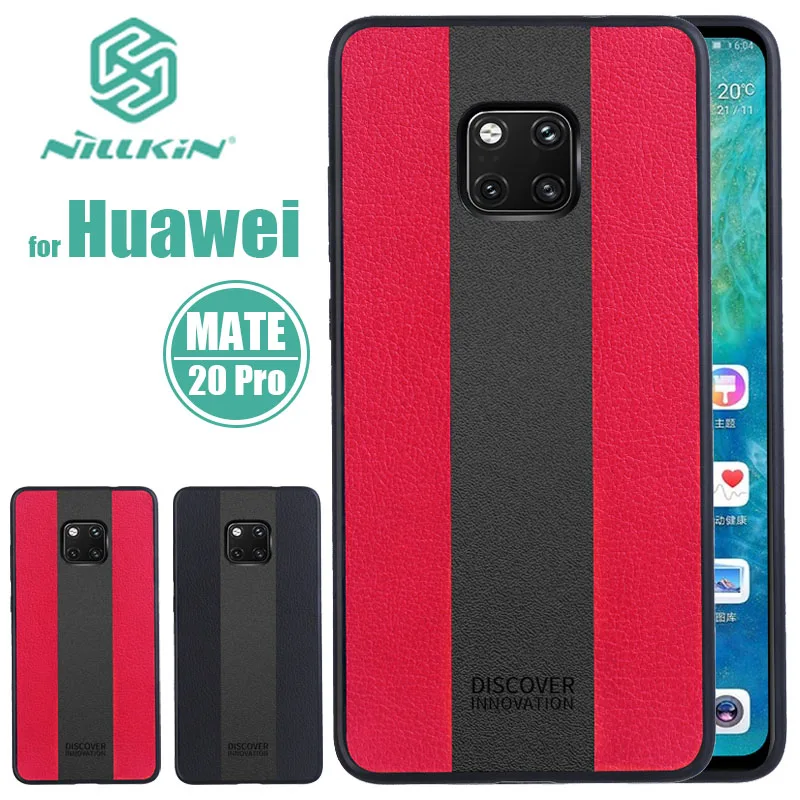 

Huawei Mate 20 Pro Case Nillkin Racer Leather Back Cover Soft Silicone Edge Business Phone Case for Huawei Mate 20 Nilkin Case