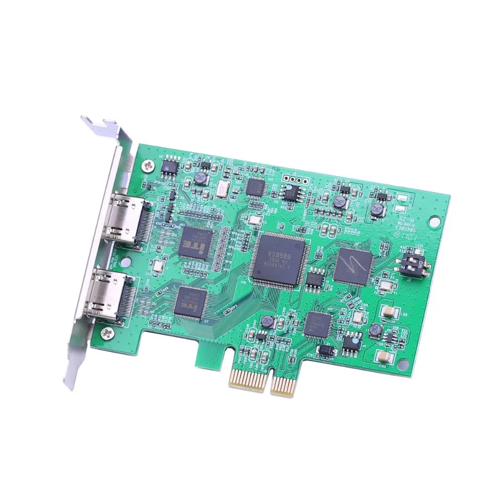 Dual HDMI PCIE Video Capture Card HDMI HD Video Capture 1080p 60pfs Record Game Conference Live Bro