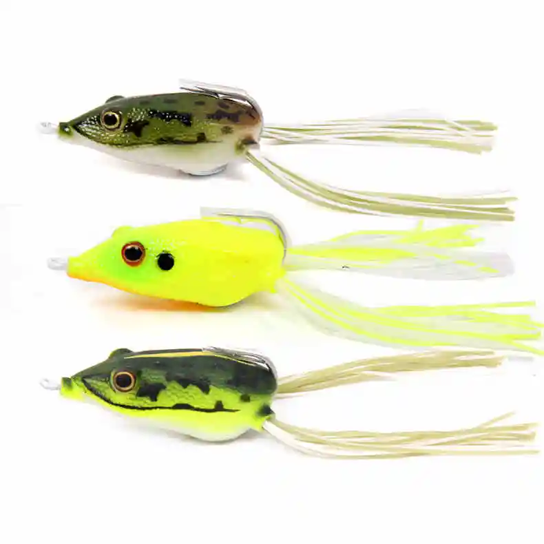 Tsurinoya Soft Frog Bait Hollow Body Frog Lure with Single Hook 45mm 7g