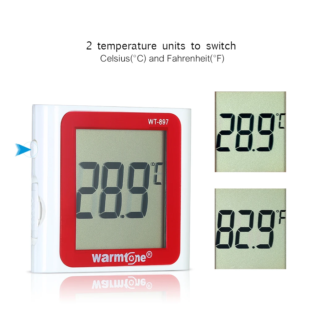 Аквариумный термометр lcd цифровой 0 °C~ 40 °C/32 °F~ 104 °F измеритель температуры аквариума