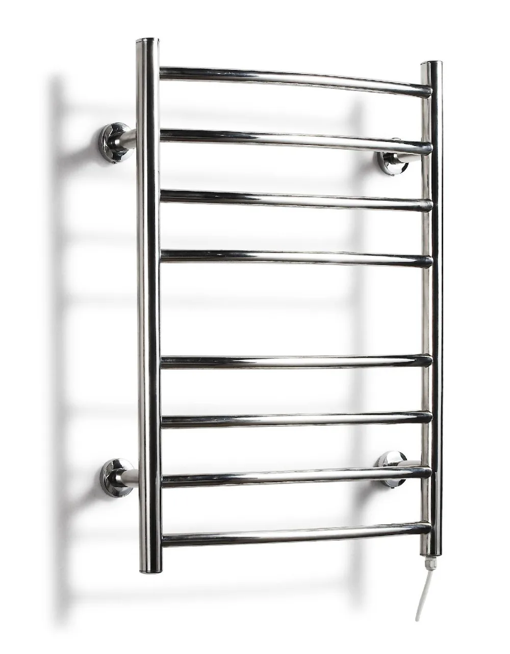 

Low Freight Heated Towel Rail ,Curved Stainless Steel Electric Towel Warmer Racks, 110-240V, Towel Heater Polished