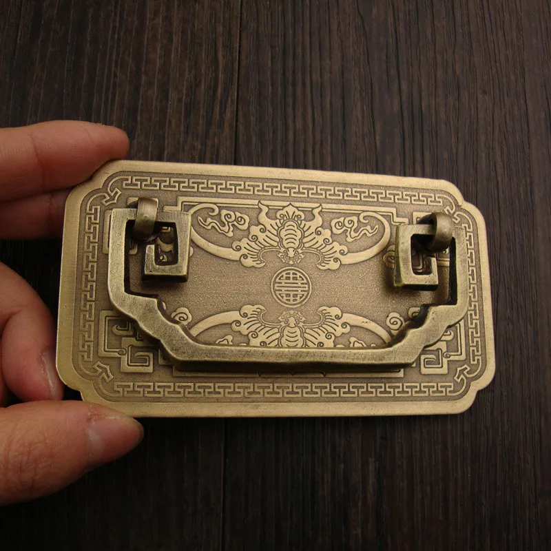 

MAXMIX 1PCS Quartet bat handle Antique Chinese furniture classical Door drawer Retro Copper handle