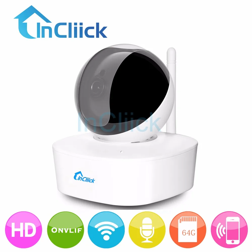 InCliick Network Wifi IP Camera P2P IR-cut Wireless IP Network Camera 2 Way Audio Clear & Loud Wireless Security Camera P2P
