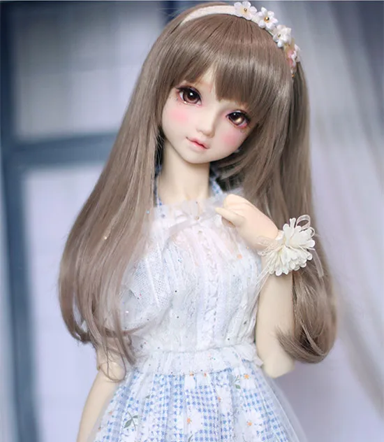 Новинка! Кукла парики Длинные Серый каштановые волосы для 1/6 1/4 1/3 BJD SD DD MDD аксессуары для куклы