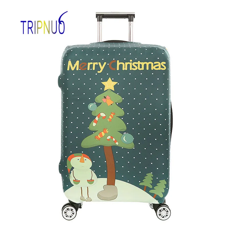 

TRIPNUO Christmas Tree Thickest Elastic Luggage Cover Zipper Suit For 18-32 inch Trunk Case Travel Suitcase Protective Covers