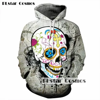 

PLstar Cosmos BTS Men/women Hipster 3D Sweatshirts Hoody Tops Hooded Hoodies Print Flowers Skulls Sweatshirt Hip hop