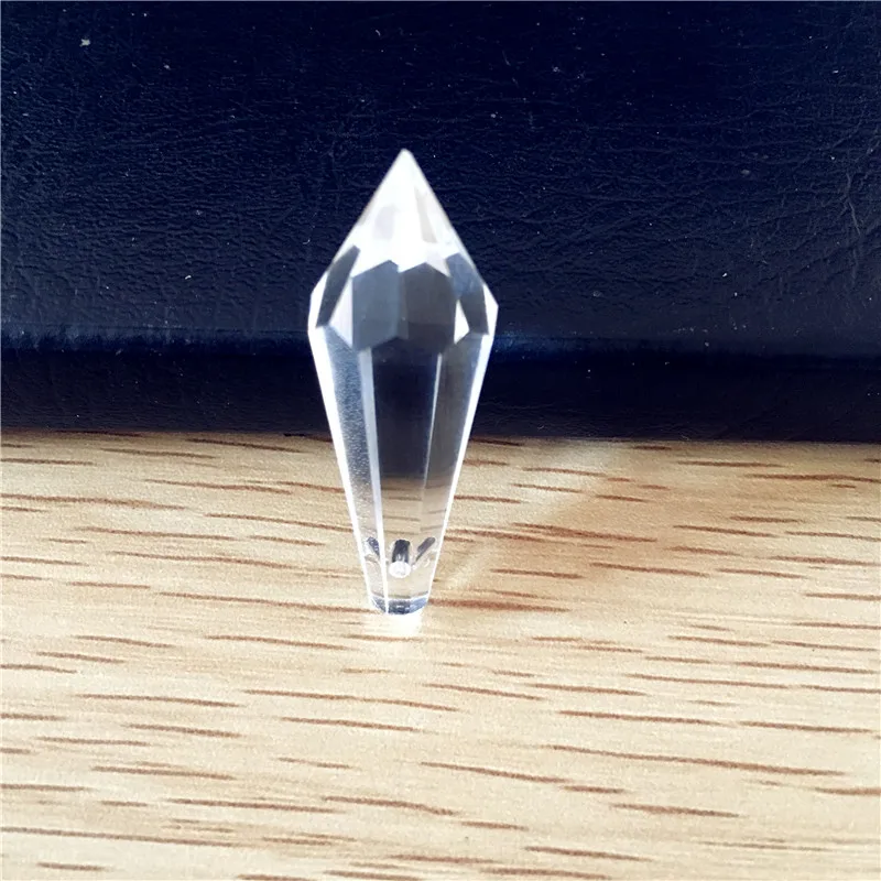 

Clear 38mm 10Pcs- 2304Pcs Crystal Icicle Crystal Chandelier Faceted Pendants Pendants For DIY Curtain Chandelier Parts