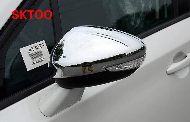SKTOO 2 шт./набор для стайлинга автомобилей для peugeot 308 408 508 крышка зеркала боковой двери хромированная крышка заднего вида