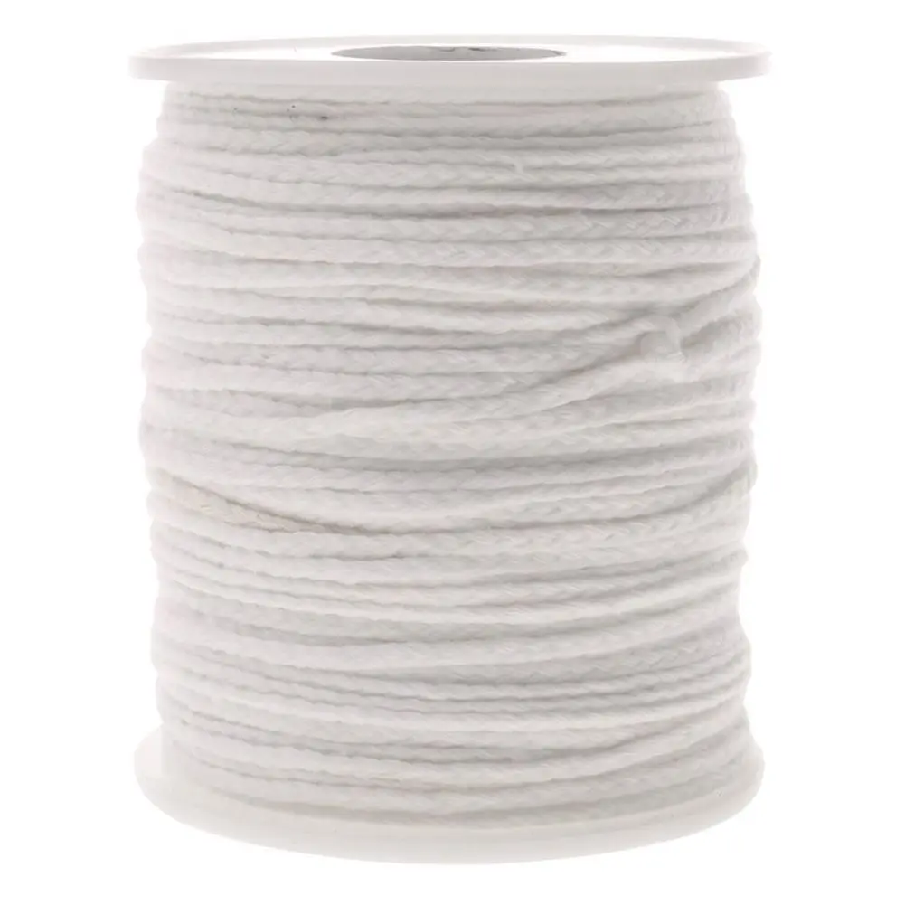 Online Sumbu Lilin Datar Sumbu Putaran Wick, Sumbu Lampu Coil 61 M, untuk Produksi Lilin