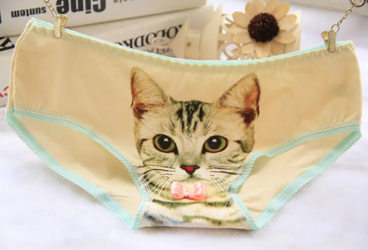 Girls Cat Panties Kids Cotton Underwear Teenage Panties For 12-20Y Casual Children Underwear Female Brief Culotte Femme