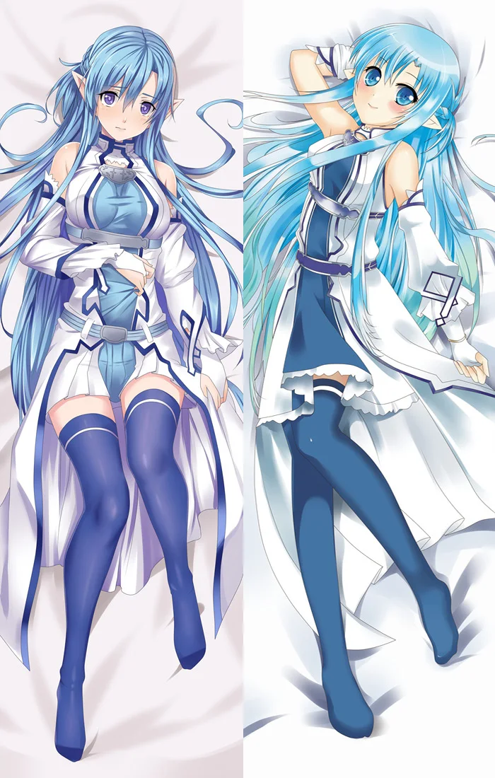 Аниме Sword Art Online Kirigaya Kazuto& Yuuki Asuna& Ayano Keiko& Asada Shino Подушка «Dakimakura» обнимающая наволочка