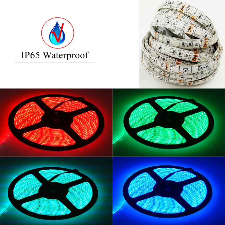 Tiras de Led luz de tira conduzida rgb Bateria (cr2025) : Include no Bateria