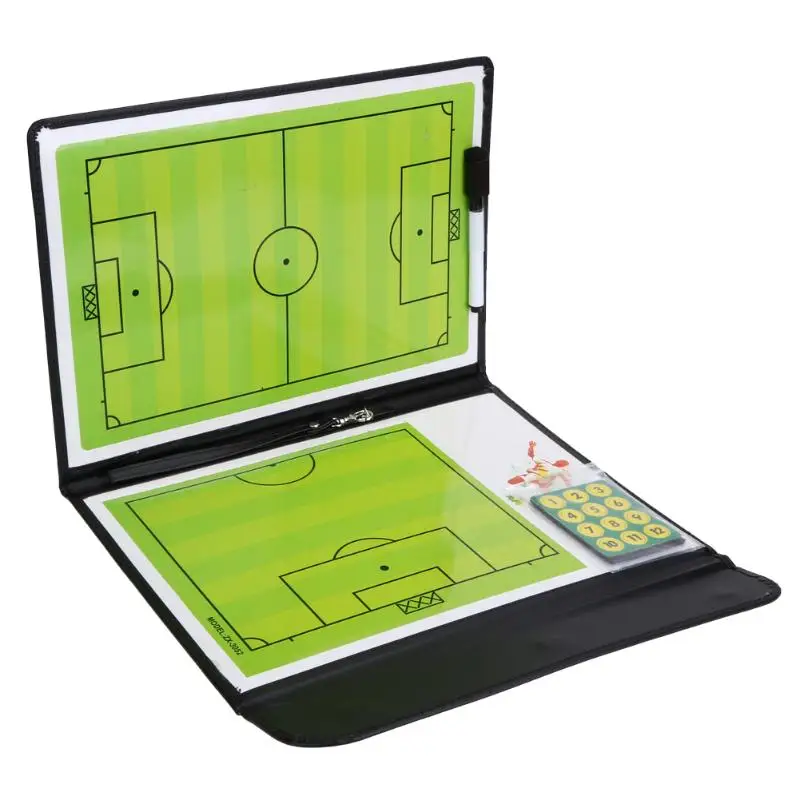 

New Foldable Football Tactic Board Coaching Board Magnetic Soccer Coach Tactical Plate Book Set with Pen Clipboard Ball Supplies