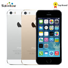 Factory Unlocked Original Apple iPhone 5s with Fingerprint IOS OS 4.0 Inch Screen Mobile Phone Touch ID iCloud App Store