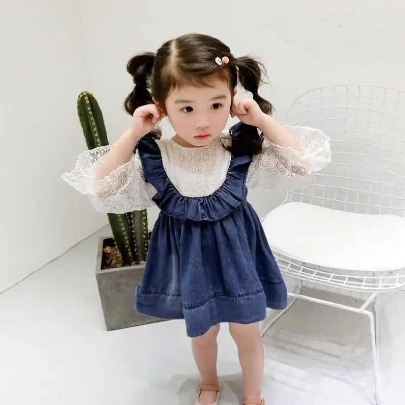 girls denim dress