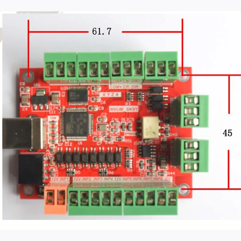 CNC mach3 usb 3 оси комплект, 3 шт. TB6600 1 Ось шаговые двигатели Драйвер+ mach3 4 оси USB CNC Контроллер шагового двигателя карты 100 кГц