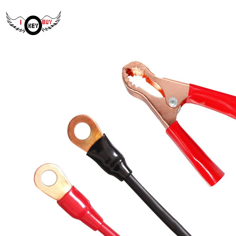 

I Key Buy Inverter Dedicated Battery Clip 12V 24V Accessories Crocodile Clip Spring Copper High Quality PVC Red And Black