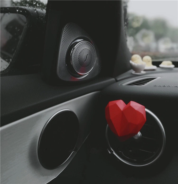 Красные украшения в виде сердца, автомобильный освежитель воздуха, автомобильные аксессуары для интерьера