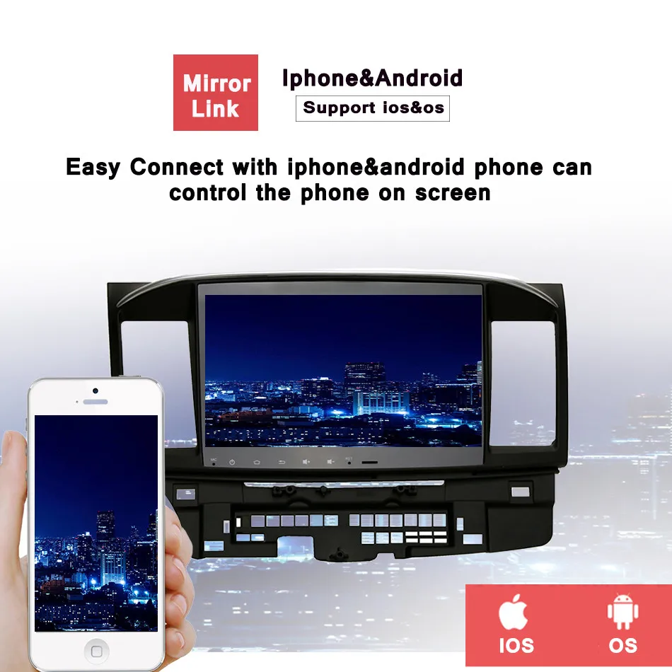 10 2 дюймов 3G/4G android DIN автомобильный DVD GPS для MITSUBISHI LANCER радио видео плеер с