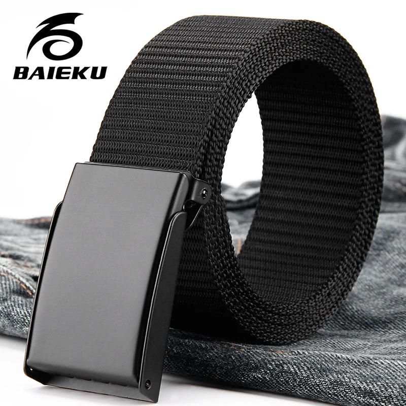 

BAIEKU NYLON BELTS 2018 Fashion men's Accessories Young outdoor accessories High Quality women's Strap
