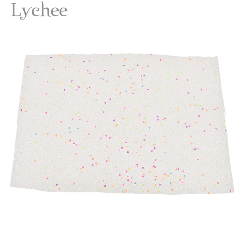 

Lychee Life 21x29cm A4 Glitter Faux PU Leather Fabric High Quality Sequins Synthetic Leather DIY Material For Handbag Garments