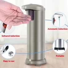 250 мл автоматический дозатор жидкого мыла из нержавеющей стали датчик дозатор мыла насос для душа Кухня бутылка мыла для ванны/туалета