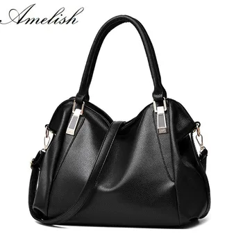 

Soft PU Leather Bags Brand Designer Fahion Women Handbag Female Hand Bags Ladies Portable Shoulder Bag Office Female Party Tote
