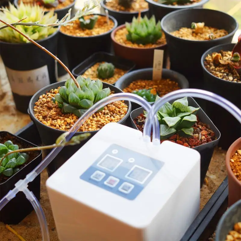 DIY Self Watering System Micro Automatic Drip Irrigation Kit with 30-Day Timer and USB Charging DIY Self Watering System Micro Automatic Drip Irrigation Kit with 30-Day Timer and USB Charging