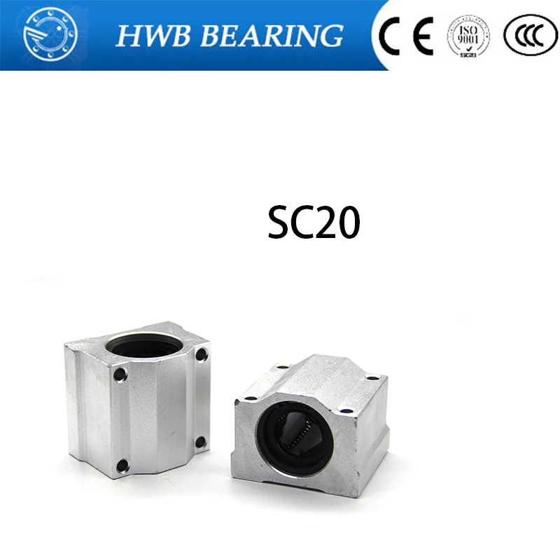 High quality 4 pcs SC20UU SCS20UU 20mm linear ball bearing slide unit 20mm linear bearing block for DIY CNC Router linear slide цена High quality 4 pcs SC20UU SCS20UU 20mm linear ball bearing slide unit 20mm linear bearing block for DIY CNC Router linear slide цены онлайн