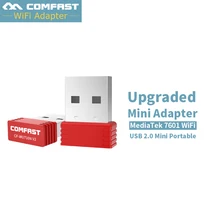 Mini USB Wi-fi adapter 2.4G Wifi dongle 150Mbps 802.11b/g/n Wifi Emitter Wi fi Receiver Network Card Antenna Comfast CF-WU710NV2
