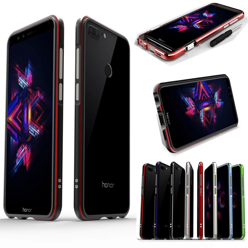 Для Huawei Honor 9 Lite 5 65 дюймов Чехол Алюминиевый металлический бампер чехол для