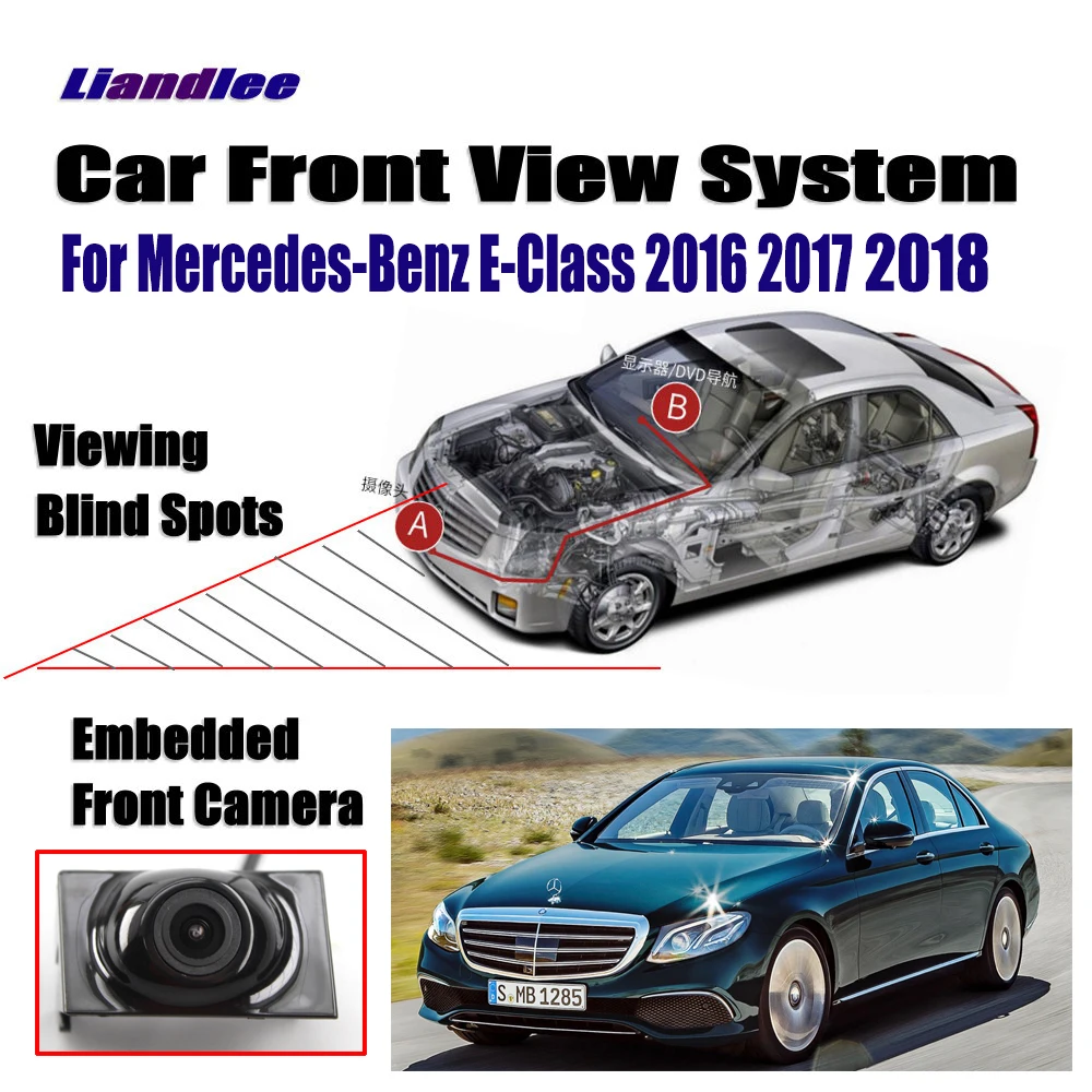 

Liandlee Front View Camera For Mercedes Benz E-Class 2016 2017 2018 / 4.3" LCD Screen Monitor Display / Cigarette Lighter Switch