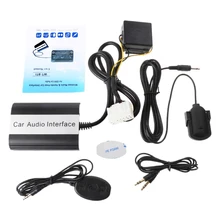 OOTDTY 1Set Handsfree Car Bluetooth Kits MP3 AUX Adapter Interface For Toyota Lexus 5+7Pin yatour car radio usb sd aux in adapter for toyota lexus scion 6 6pin
