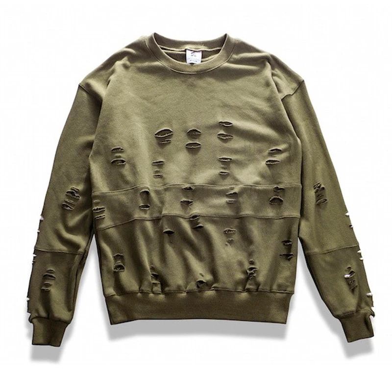 kanye sweater with holes