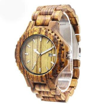 

Fashion Casual Zebra Wood Mens Wristwatch Top Brand New Luxury Personality Waterproof Quartz Watches Relogio Feminino Masculino