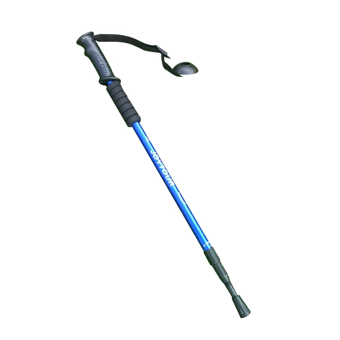 55 cm-110 cm 4 secciones senderismo Trekking Anti choque Trail polos ajustable aluminio mango recto