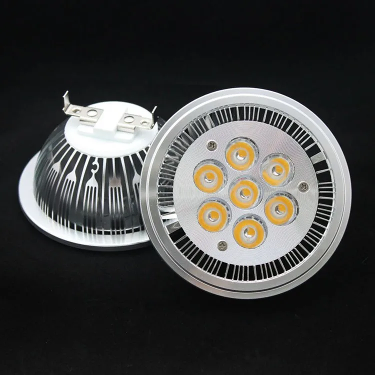 10 pcsxdhl LED AR111 G53 GU10 ES111 qr111 Spotlight 7 Вт spotlights110v 220 В равной 90 Вт галогенные пятно света главная лампы Освещение