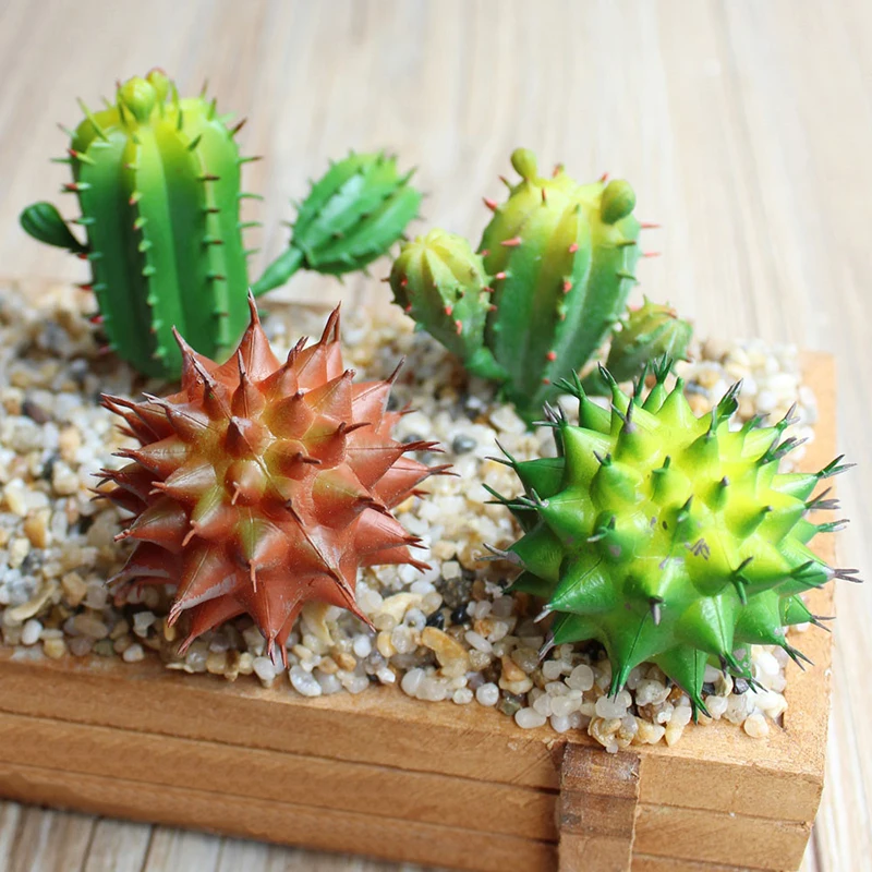 

Artificial Plastic Succulent Plant Cactus Echeveria Flower Home Office Decor Gif