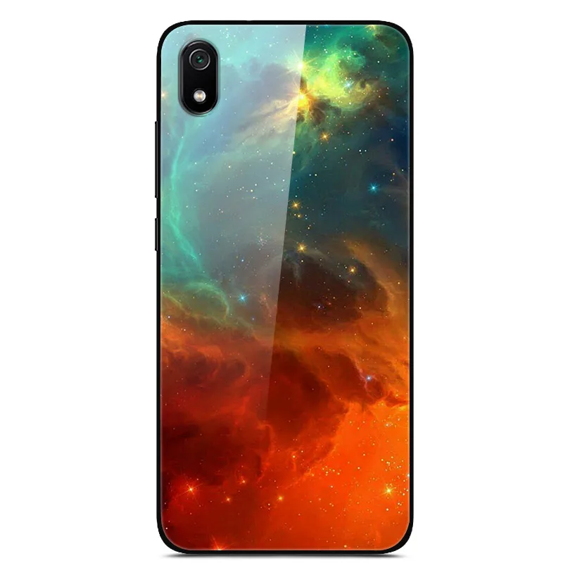 8 Закаленного стекла Чехол для Xiaomi Redmi 7A чехол Жесткий пластик цветной чехол для Xiaomi Redmi 7A 7 A чехол-бампер на редми 7A чехлы Redmi7A ударопрочный - Цвет: 8