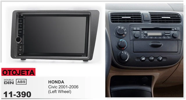 

Stereo Frame+Head Unit Navirider Android 9.1 Car Radio Fit for HONDA Civic 2001-2006 Car accessories Multimedia GPS navigation
