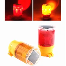 Solar Emergency Lamp 6 LED Bright Flashlight Traffic Warning Light With Solar Panel Battery Blinker For Tower chandelier