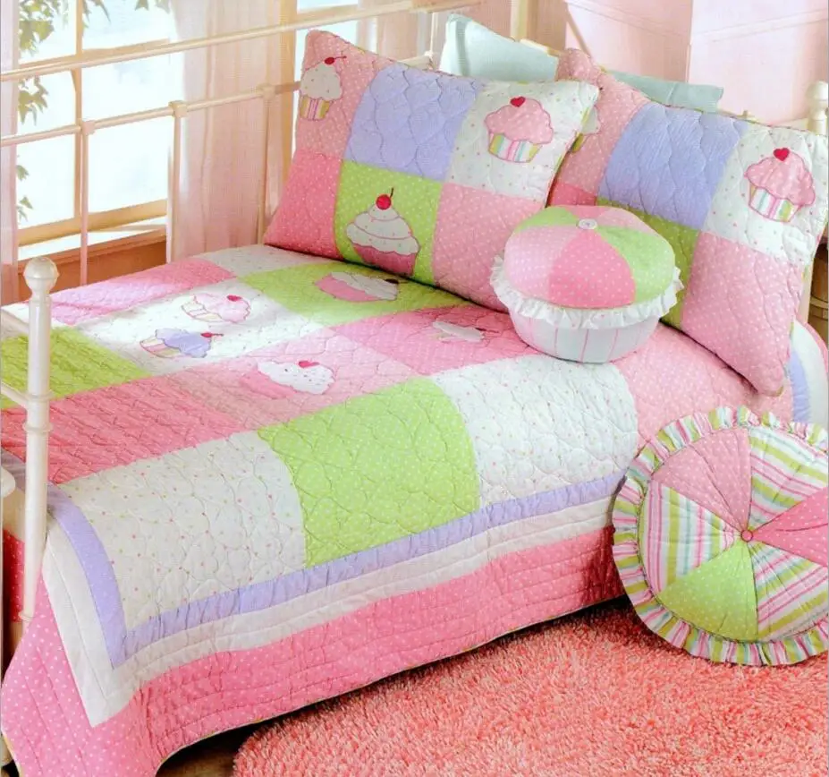 Children's quilting is 2pcs Europe and American cotton covered bed