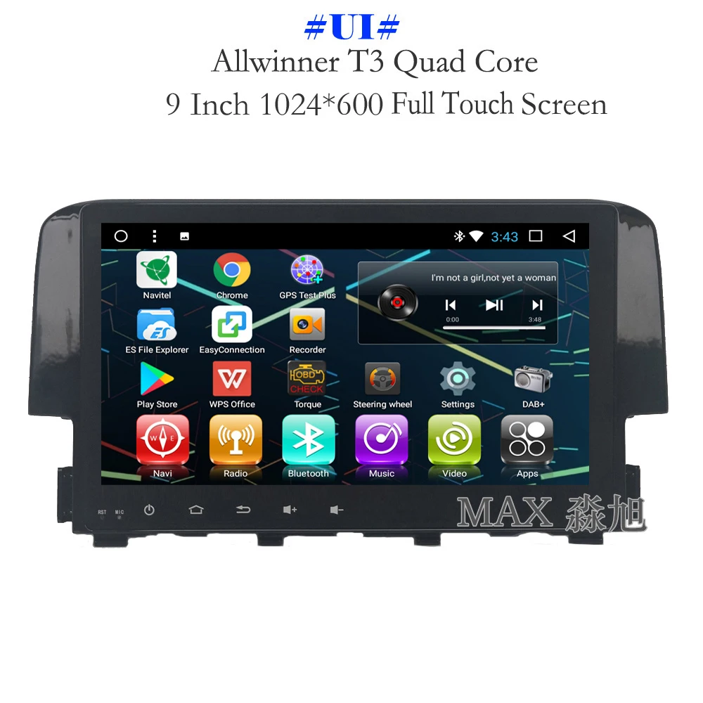 Sale MAX 2G RAM 32G ROM Android 8.1.0 Car DVD Player for Honda Civic 2015 2016 2017 Car Radio RDS Bluetooth Call/Music 4G WiFi SWC 1