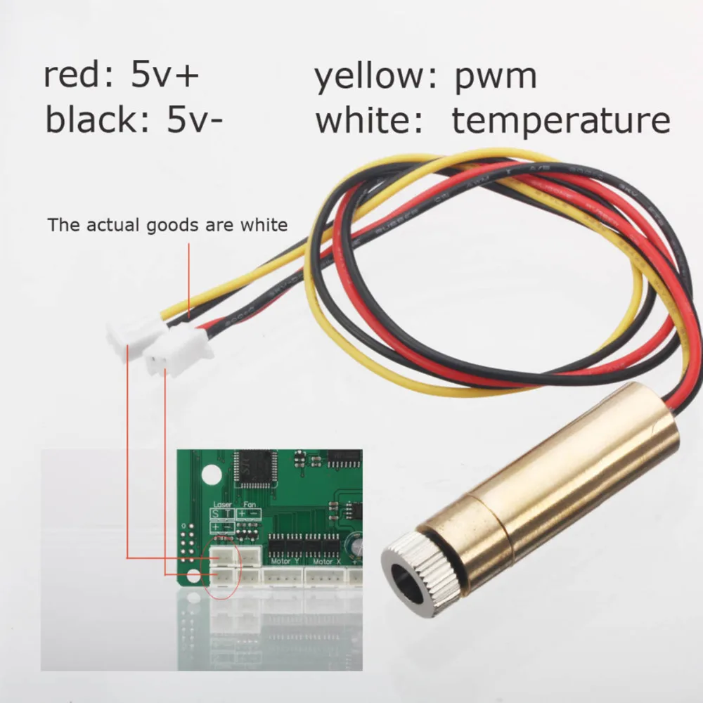 Laser Head Replace Kit 3000mw 4pin Ttl//pwm Control 445nm For Neje Dk-8-kz Dk-8-f