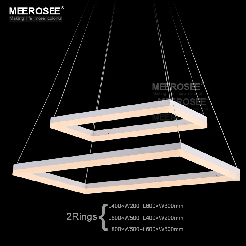 Aliexpress Com Modern Led Chandeliers Light Fixture White Aliexpress Com Modern Led Chandeliers Light Fixture White Rectangle Acrylic Lamp For Dining Living Room Hanging Chandelier Lighting From Reliable