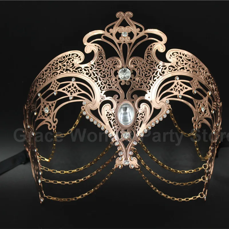 Luxury Gold&Rose Gold&Sliver Laser Cut Masquerade masks with